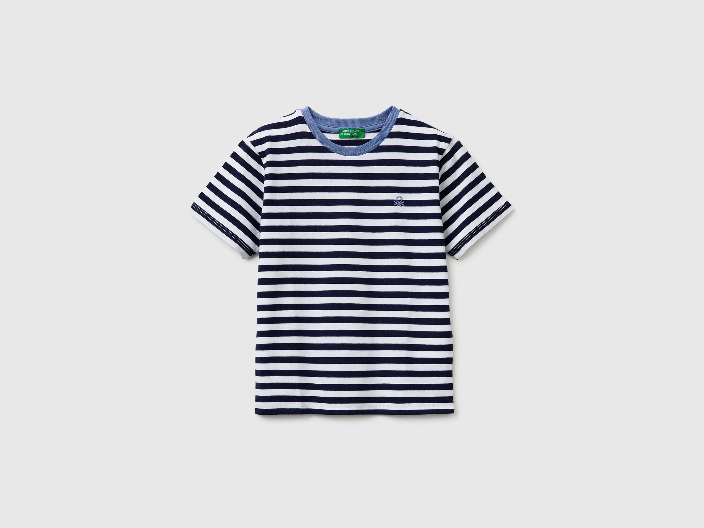 Camiseta infantil de rayas azul marino – United Colors of Benetton - Entrega Inmediata