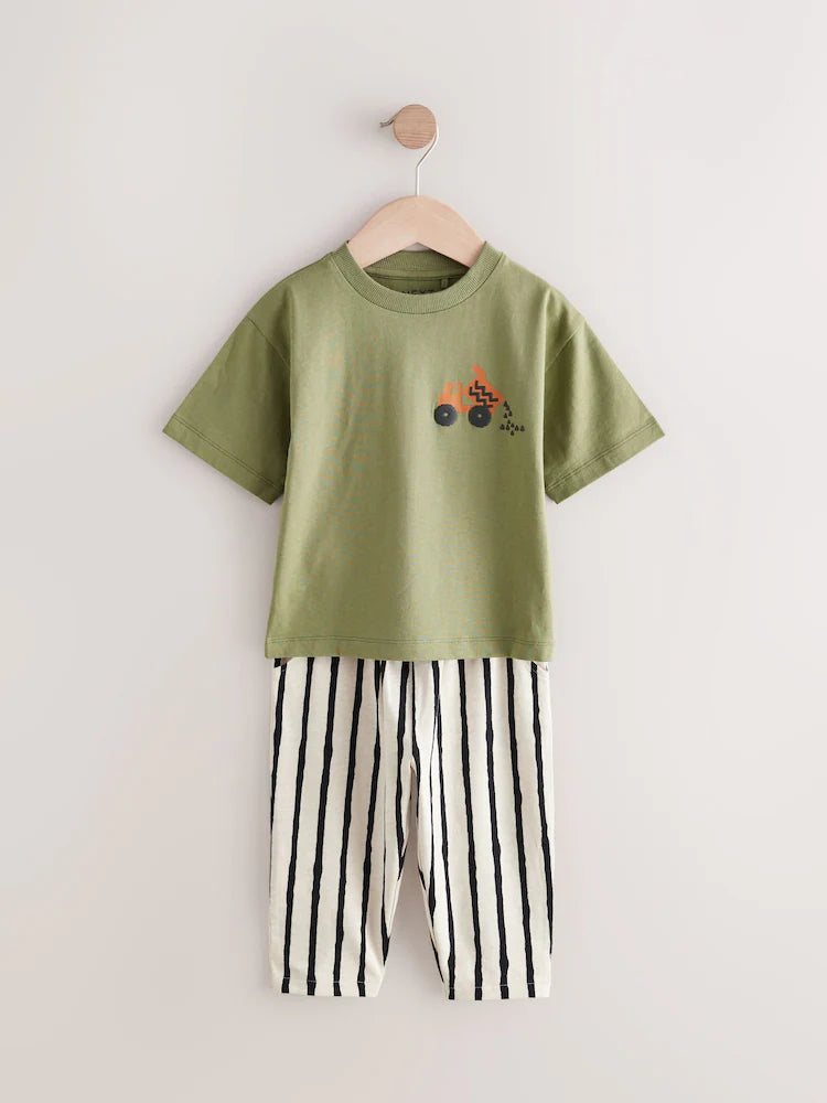 Pantalón algodón rayas