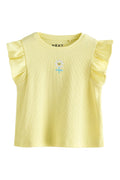 Camiseta Amarilla con margarita