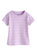 Camiseta Rayitas lilas