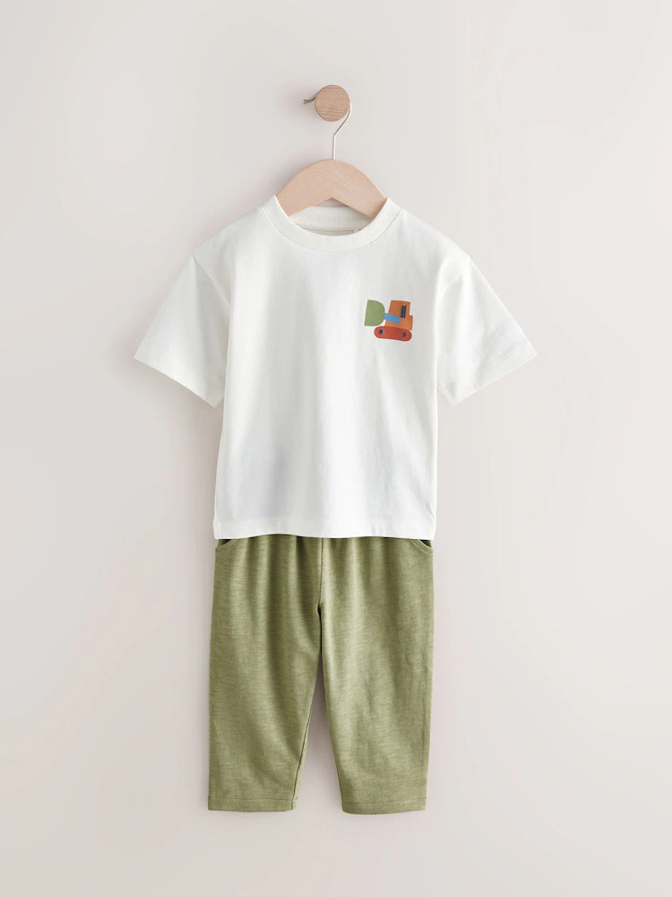Pantalón algodón verde
