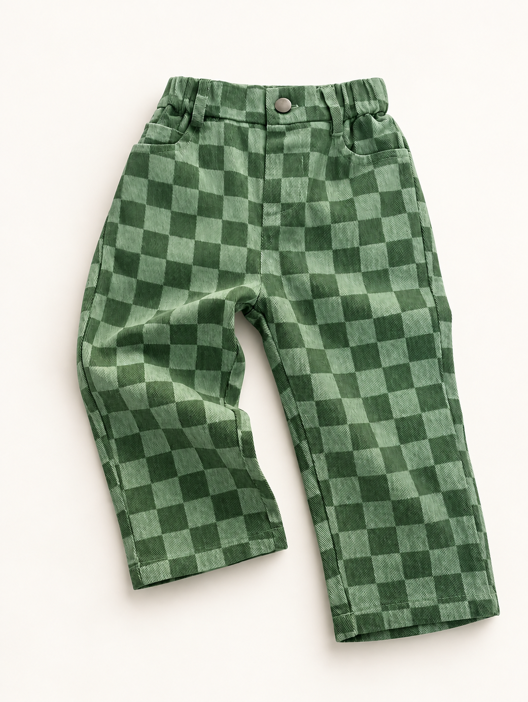 Pantalón verde cuadritos