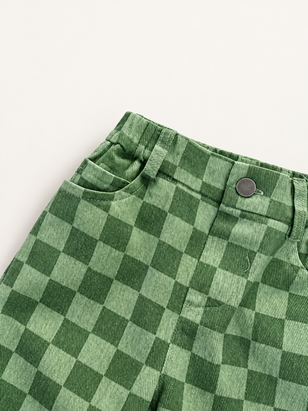 Pantalón verde cuadritos
