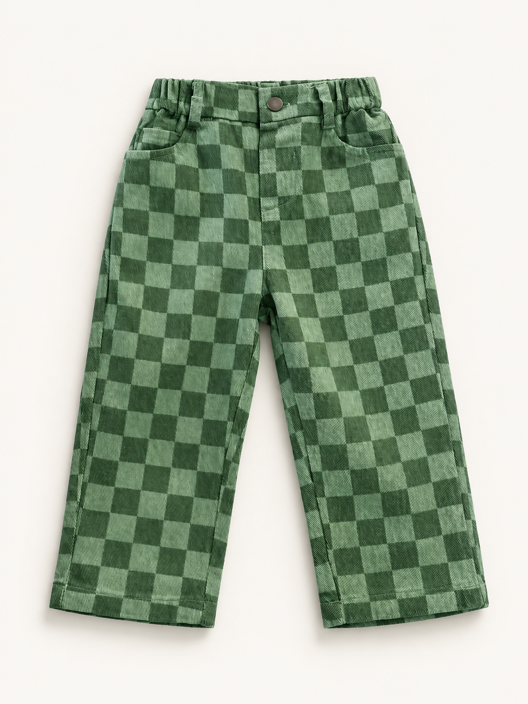 Pantalón verde cuadritos