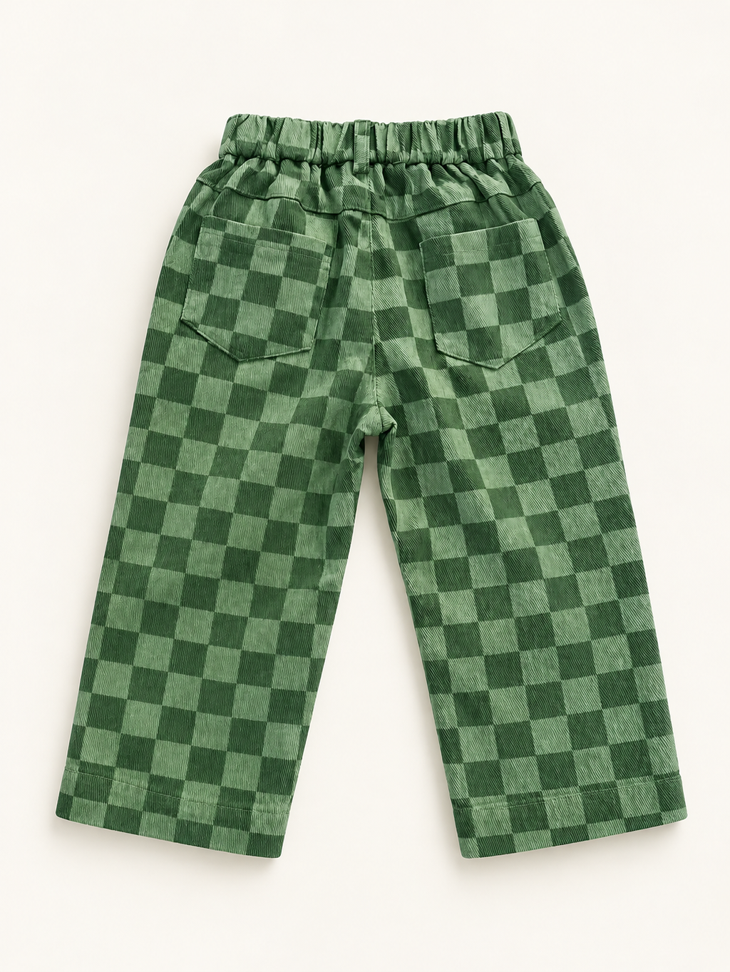 Pantalón verde cuadritos