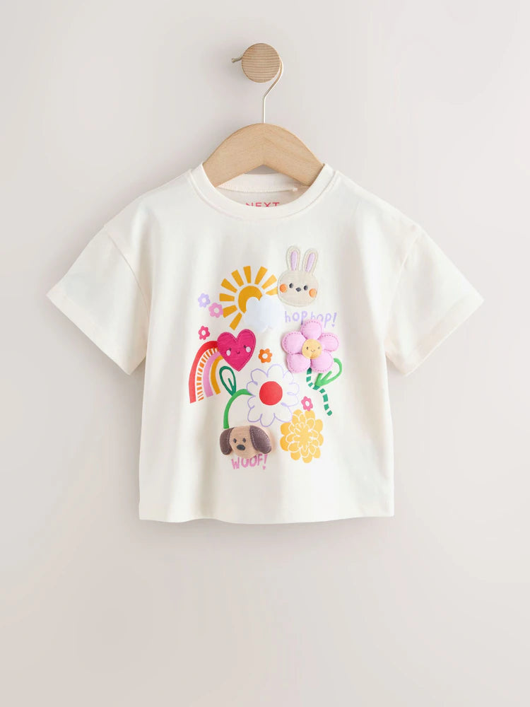 Camiseta Jardincito con relieve - Entrega inmediata