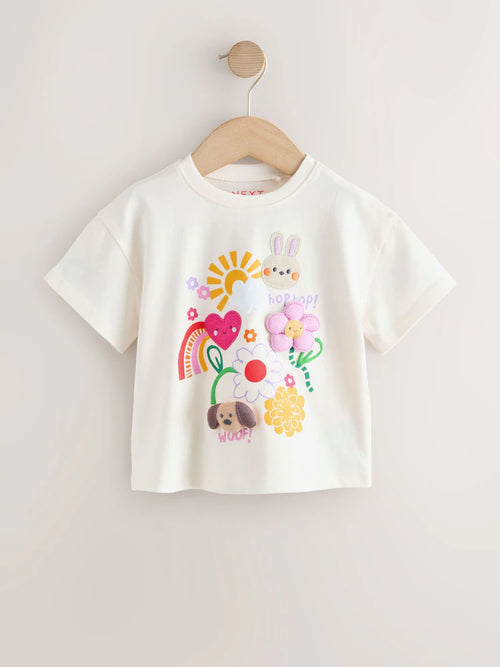 Camiseta Jardincito con relieve - Entrega inmediata