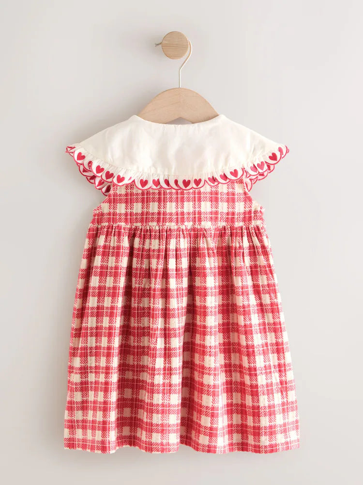 Vestido Cuadritos Rojos - Entrega Inmediata