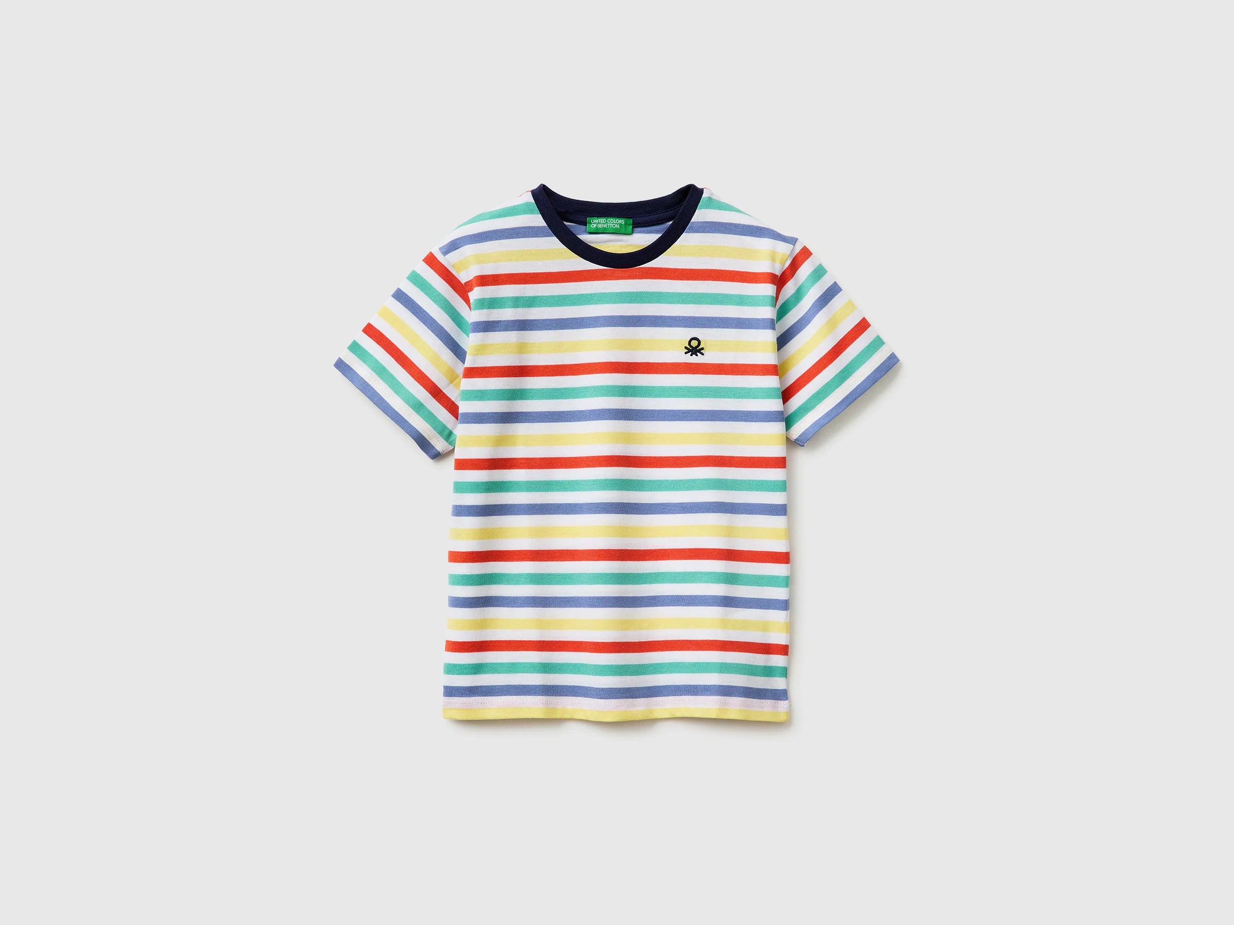 Camiseta infantil de rayas multicolor – United Colors of Benetton - Entrega Inmediata