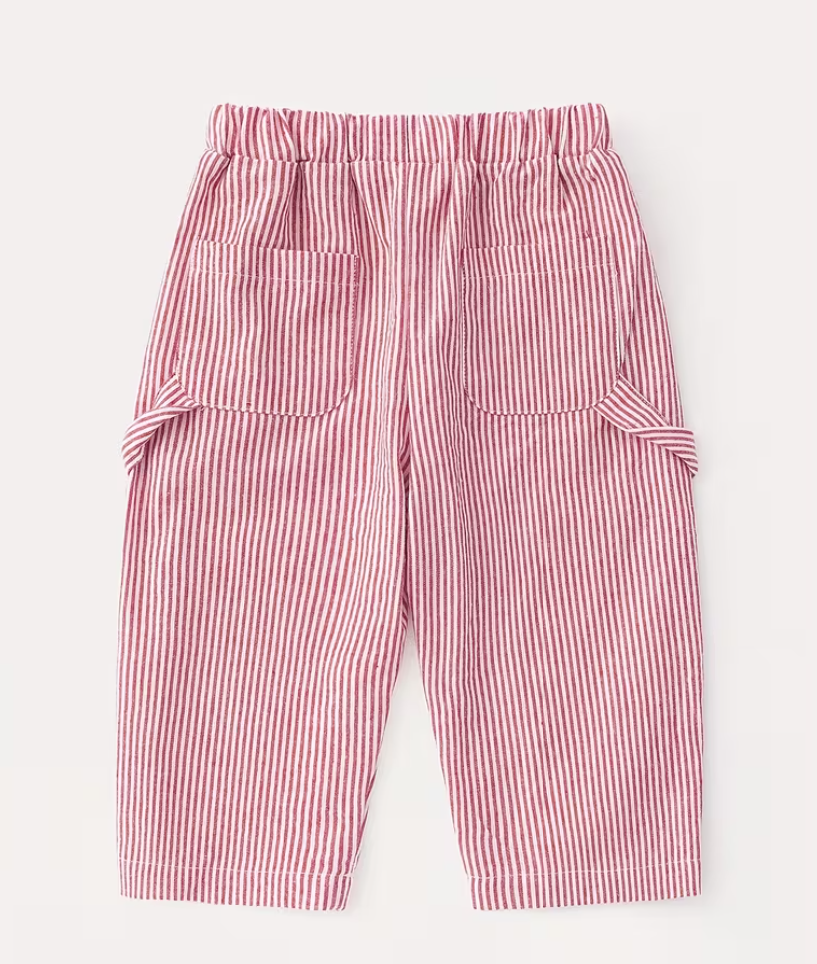Pantalón rayitas rojas