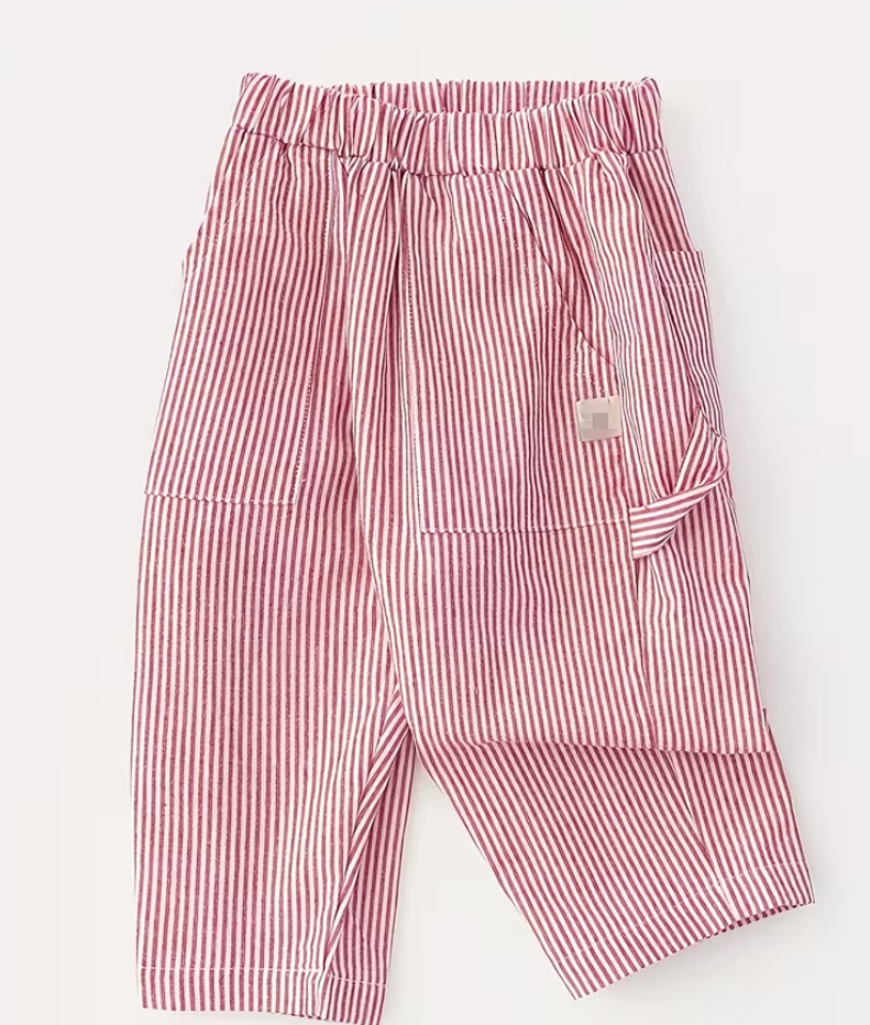 Pantalón rayitas rojas