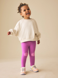 Legging infantil fucsia con flores