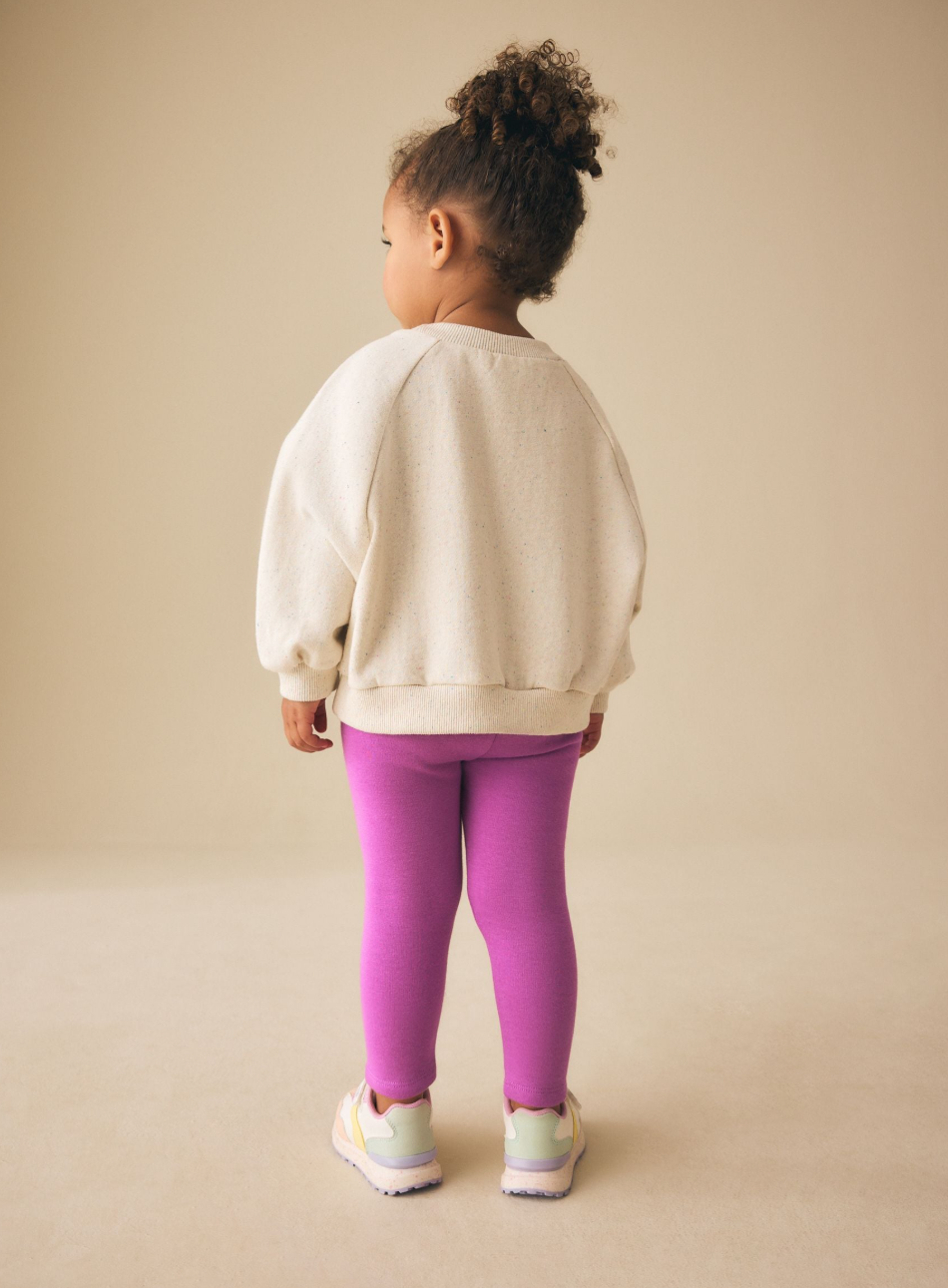 Legging infantil fucsia con flores
