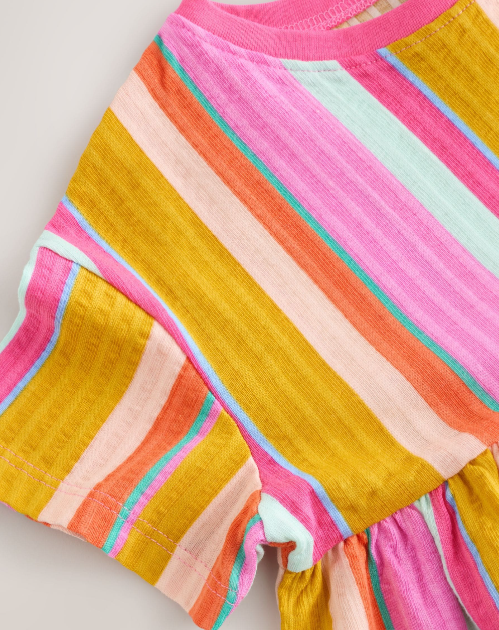 Vestido infantil Rainbow Stripes