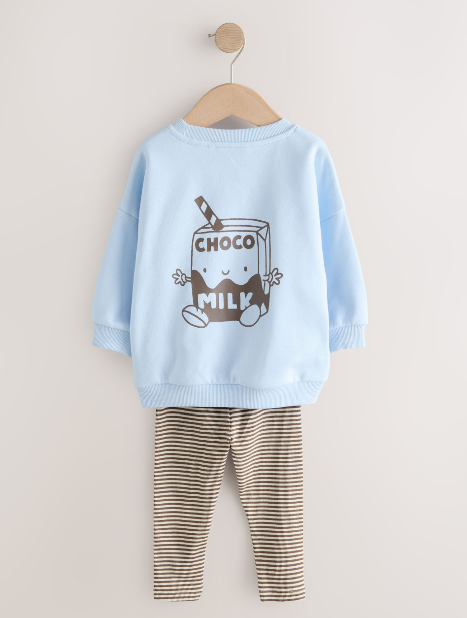 Conjunto infantil Choco Milk celeste