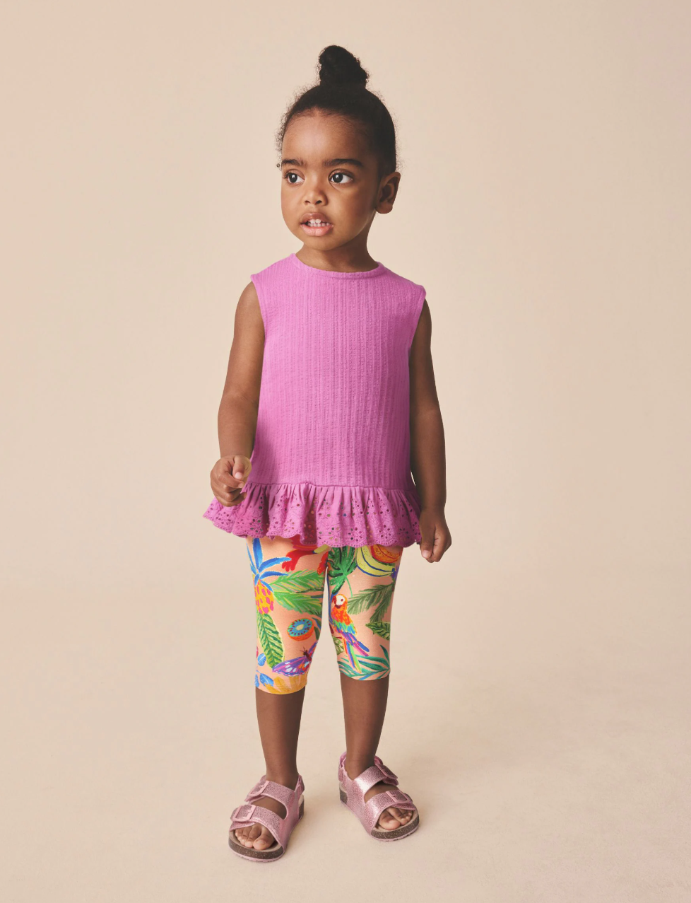 Legging corto infantil tropical