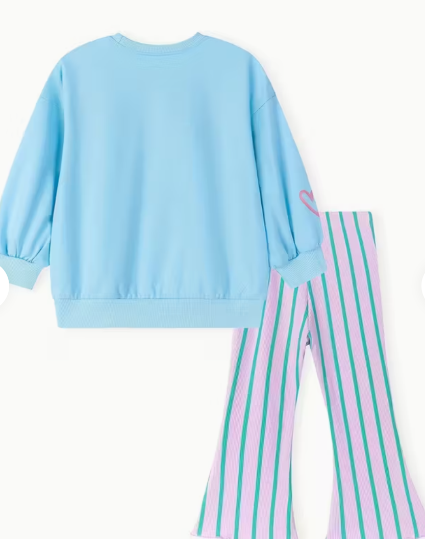 Set infantil Adventure con pantalón de rayas