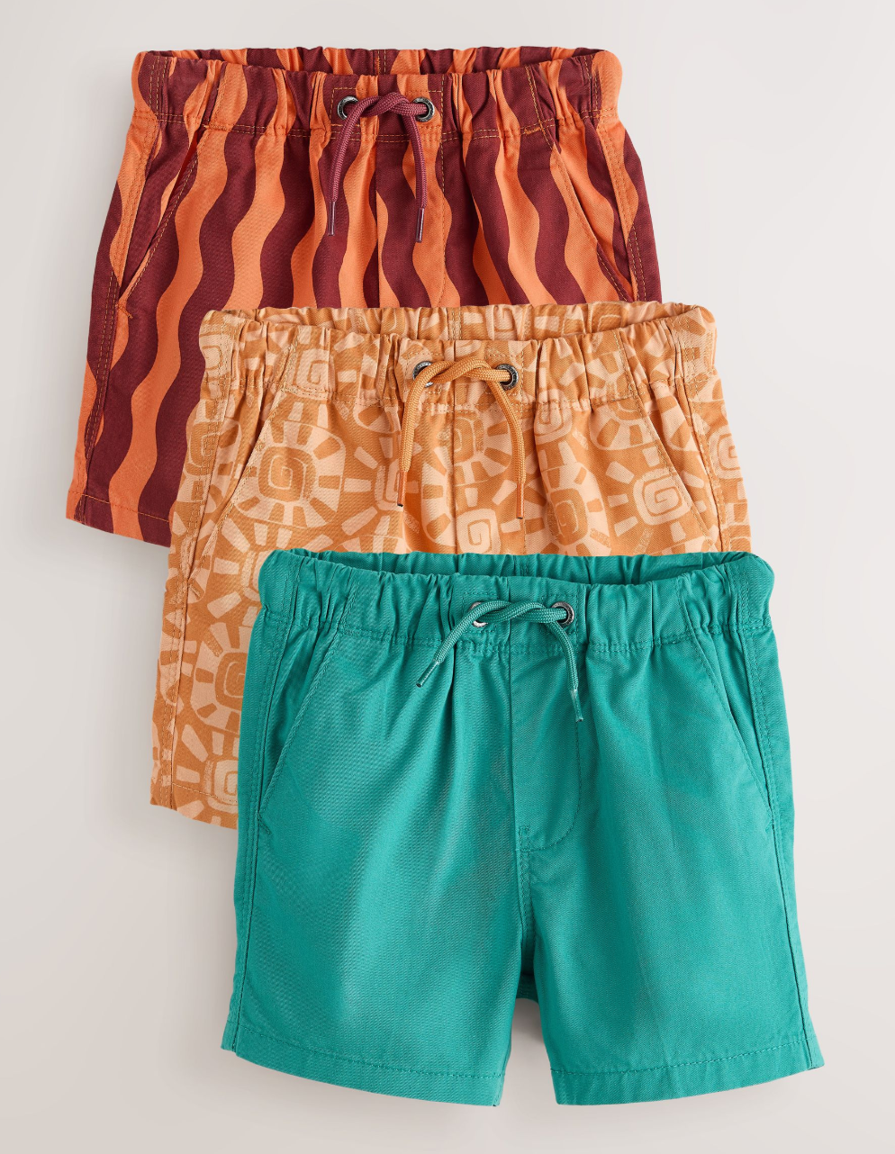Set de 3 Shorts con cintura ajustable