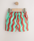 Short Rayitas Verdes y Naranja - Entrega Inmediata