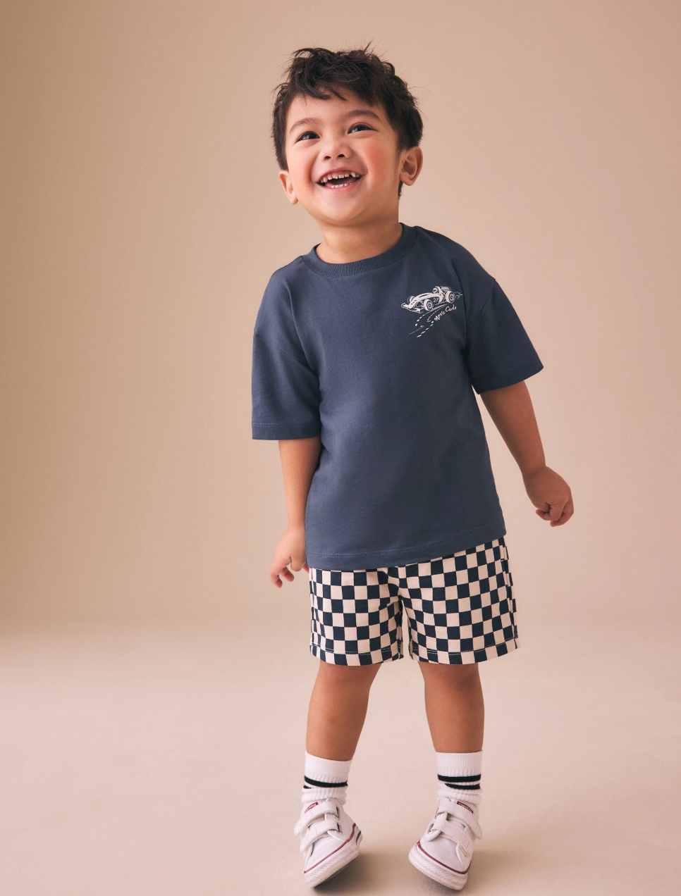 Shorts de cuadros para niño