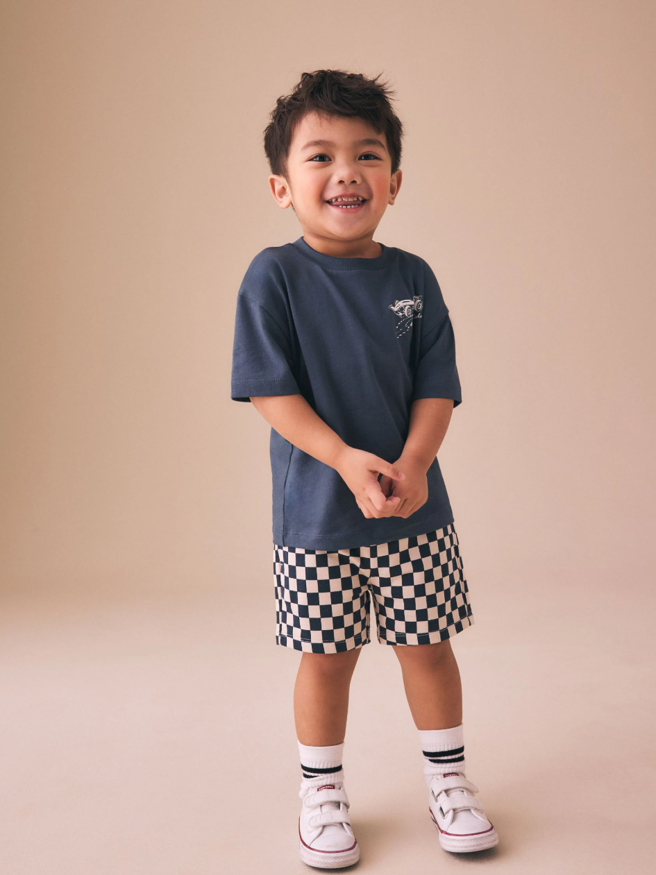 Shorts de cuadros para niño