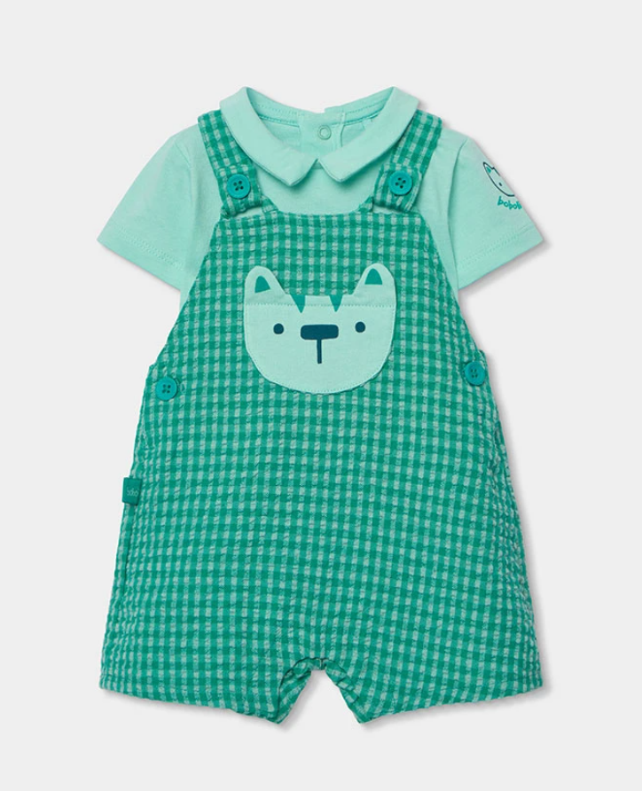 Conjunto infantil Gatito Vichy – Boboli - Entrega Inmediata