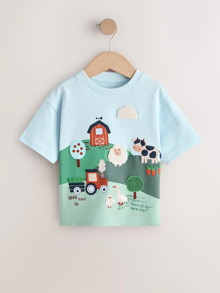 Camiseta Granjita con relieve