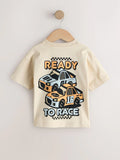 Camiseta Beige carritos
