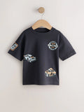 Camiseta Negra carritos