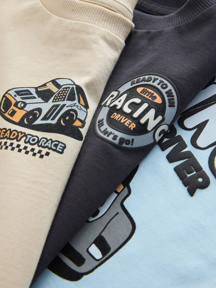 Camiseta Beige carritos