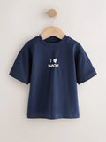 Camiseta Azul marino I Love Snacks