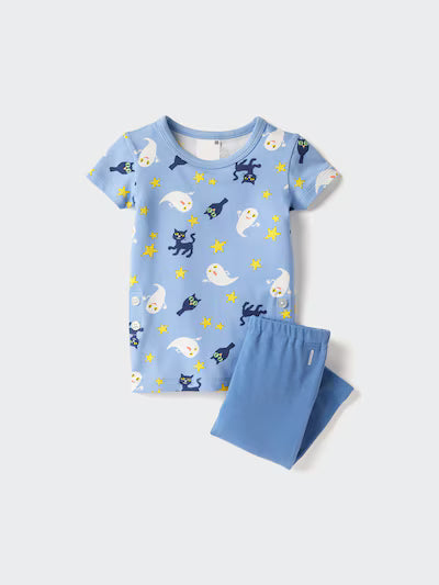 Pijama infantil Fantasmas y Estrellas - Entrega Inmediata
